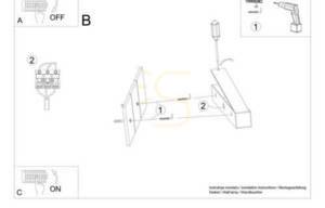 Vägglampa PINNE 200 svart LED 3000K Thoro small 6