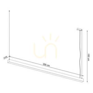 Taklampa PINNE 200 grå Thoro small 7