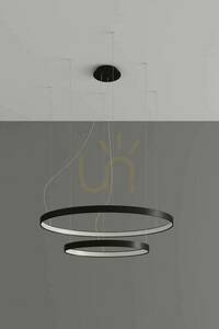Ljuskrona RIO 2 55/78 svart LED 4000K Thoro small 1