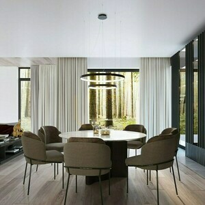 Ljuskrona RIO 2 55/78 svart LED 4000K Thoro small 9