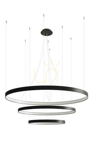 Kontrollera Ljuskrona RIO 3 55/78/110 svart LED 4000K Thoro