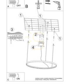 Ljuskrona RIO 110 gyllene LED 3000K Thoro small 10