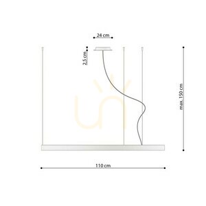 Ljuskrona RIO 110 gyllene LED 3000K Thoro small 9