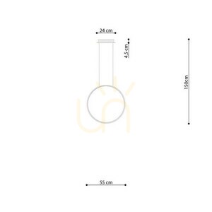Taklampa RIO 55 gyllene LED 3000K Thoro small 8