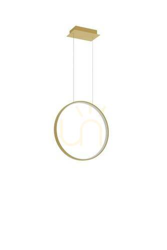 Kontrollera Pendellampa RIO 55 guld, LED-ring 24W 3000K Thoro TH.220