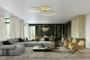 Taklampa RIO 78 gyllene LED 3000K Thoro small 13