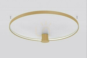 Taklampa RIO 78 gyllene LED 3000K Thoro small 3
