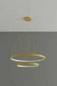 Ljuskrona RIO 2 55/78 gyllene LED 4000K Thoro small 1