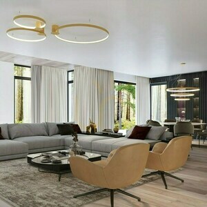 Ljuskrona RIO 2 55/78 gyllene LED 4000K Thoro small 7