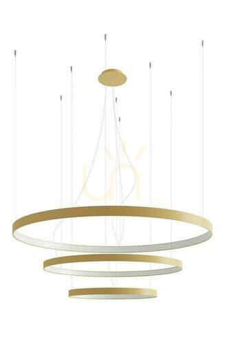 Kontrollera Ljuskrona RIO 3 55/78/110 gyllene LED 4000K Thoro