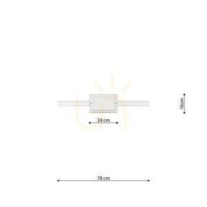 Taklampa RIO 78 polerat guld LED 3000K Thoro small 9