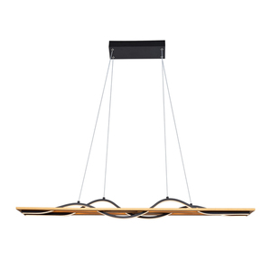 Italux Conato LED pendellampa svart 98 cm 3000K PND-23848-30W-BK-GD small 0