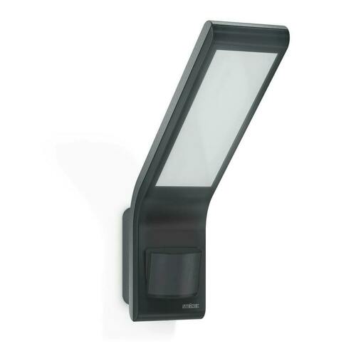 Kontrollera Steinel XLED slim S LED-strålkastare 7,2 W med sensor, antracit