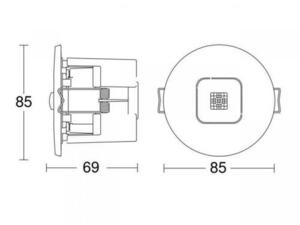 Steinel IR MICRO DALI-2 APC UP närvarodetektor vit small 2