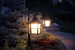 Utomhusstående trädgårdslampa SU-MA svart/patina 86 cm K 5002/3/Z small 4