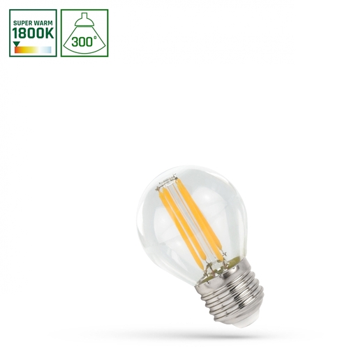 Kontrollera Led Ball E27 230 V 4 W Cog 1800 K Clear Spectrum