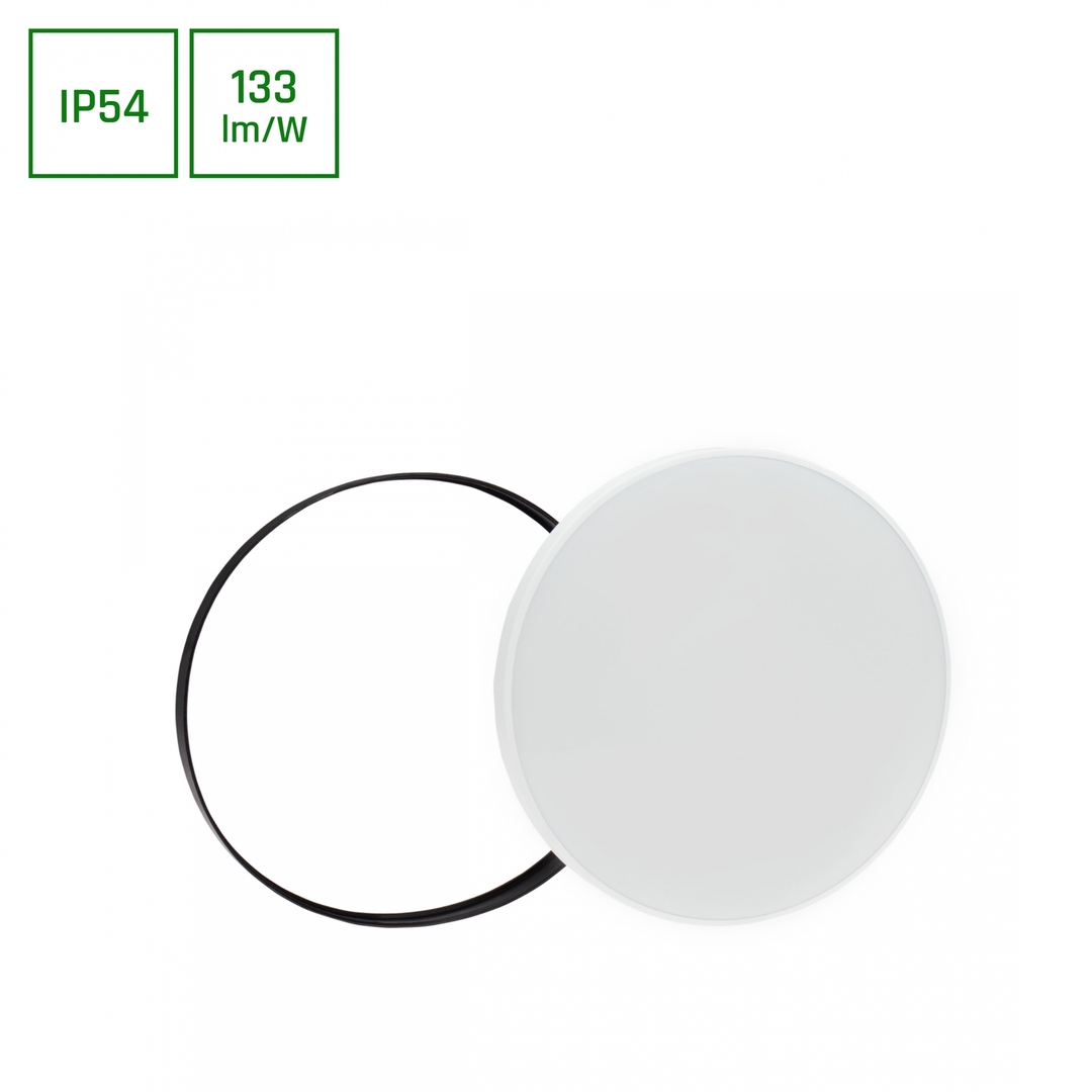 Kontrollera Nymphea Svarta & Vita Ringar 40 W Cw 230 V 115st Ip54 Fi485x70 Vit/Svart Rund. Nymphea Svarta & Vita Ringar 40 W Cw 230 V 115st Ip54 Fi485x70 Vit/Svart Rund.
