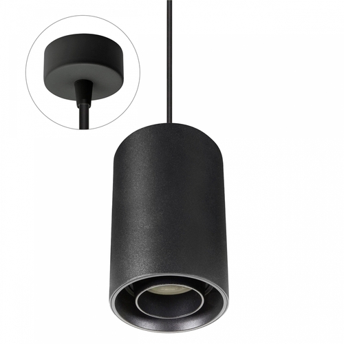 Kontrollera Chloe Gu10 Spot Utanpåliggande Gu10 250 V Ip20 80x130mm Svart Rund Rörlig Med Rund Sockel