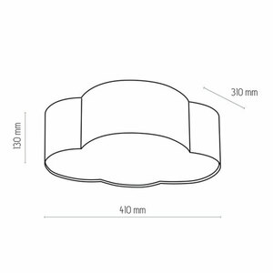 Taklampa Cloud White 4 Pł. small 3