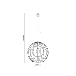Universo Black 500 Pendellampa 1 Pł. small 2