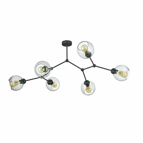 Kontrollera Taklampa Fairy 6 Pł Svart