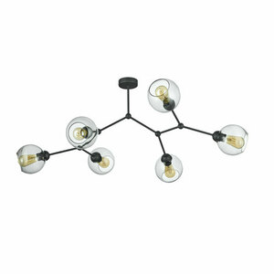 Taklampa Fairy 6 Pł Svart small 0