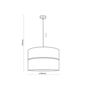 Hilton svart/guld taklampa 1 Pł small 5