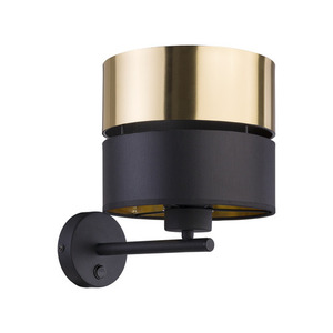 Hilton Svart/Guld Vägglampa 1 Pł small 0