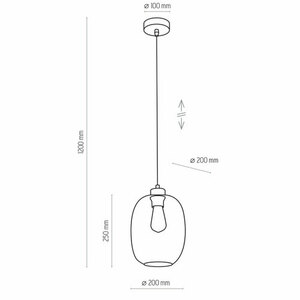 Elio 1 Pł taklampa blå small 4