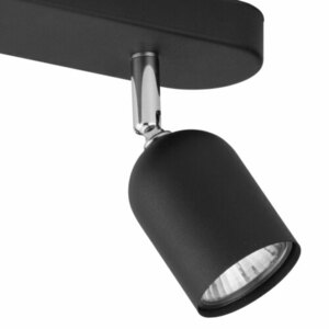 Top Taklampa 2 Pł Svart/Krom small 1