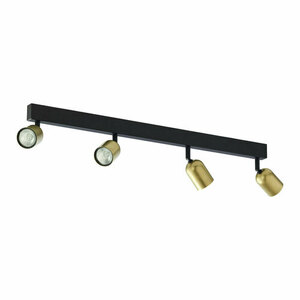 Top Taklampa svart/guld 4 Pł small 0