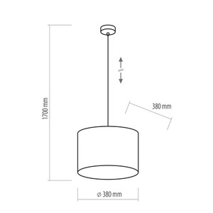 Tercino svart taklampa 1 Pł 380 small 2
