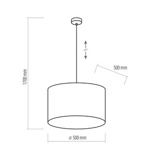 Tercino svart taklampa 3 Pł 500 small 3