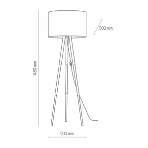 Tokyo Golvlampa 1 Pł Furu/Svart small 3