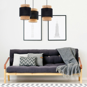 Boho svart taklampa 3 Pł small 3