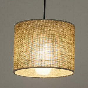 Jute pendellampa 1 Pł small 6