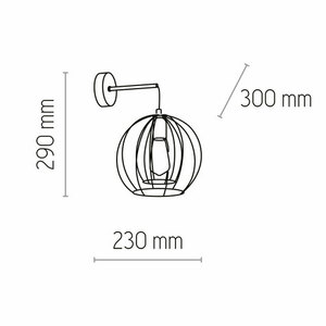 Jaula Vägglampa 1 Pł small 3