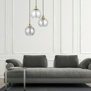 Devi Transparent Pendellampa 3 Pł Kolo small 3