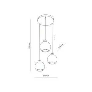 Devi Transparent Pendellampa 3 Pł Kolo small 6