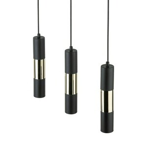 Vivien svart/guld pendellampa 3 Pł Strip. small 4