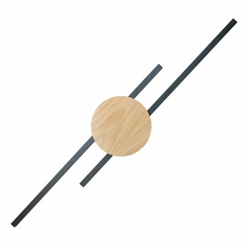Kontrollera Java Svart Trä Vägglampa 2 Pł