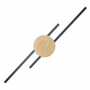 Java Svart Trä Vägglampa 2 Pł small 0