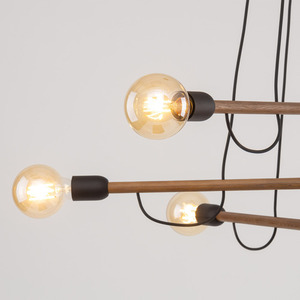 Helix taklampa i trä och valnöt 6 Pł small 2