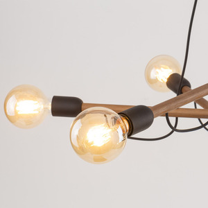 Helix taklampa i trä och valnöt 6 Pł small 3