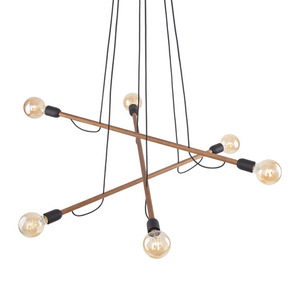Helix taklampa i trä och valnöt 6 Pł small 4