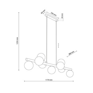 Estera taklampa i trä 9 Pł small 6