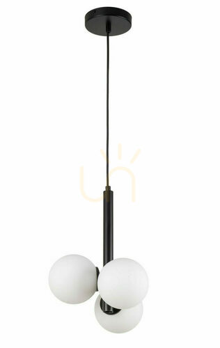 Kontrollera Pendellampa Sigma Perla 3 svart glas G9 SKU 33486