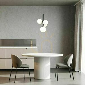 Pendellampa Sigma Perla 4 svart vit glas G9 4x12W SKU 33487 small 3