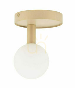 Plafond Sigma Perla guldbeige glas G9 12W 33602 small 0
