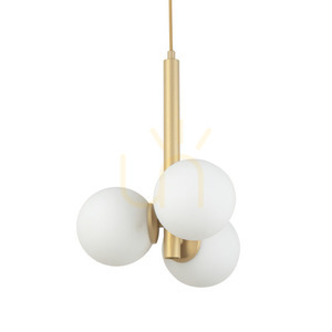 Pendellampa Sigma Perla 3 ljuspunkter guldbeige G9 33605 small 1